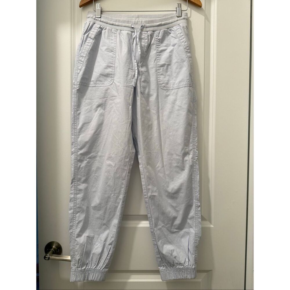 Pact Organic Stretch Poplin Jogger Size M in blue